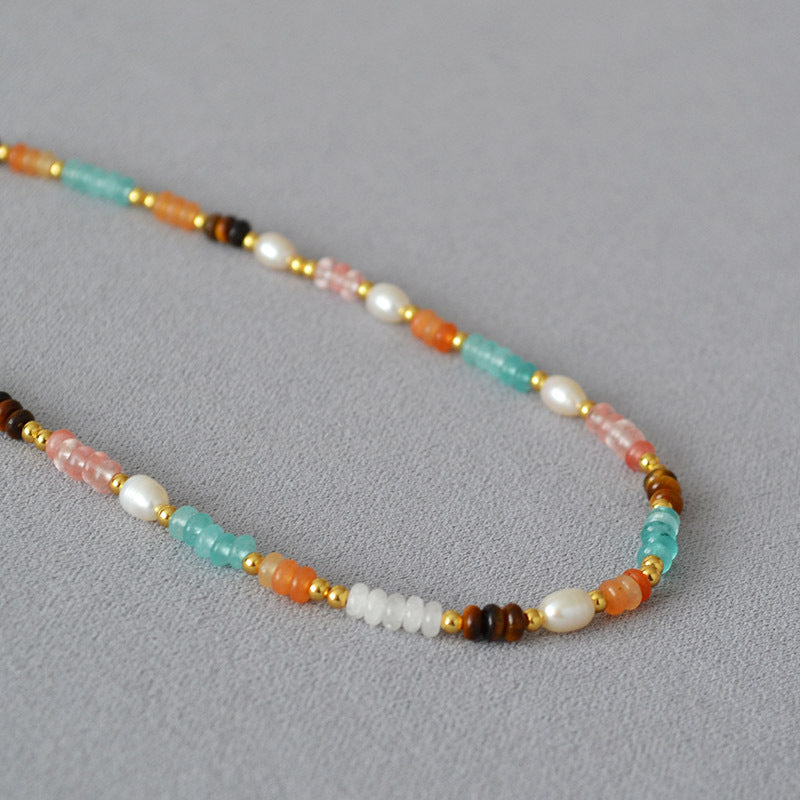 Delicate Artisan Pearl Necklace