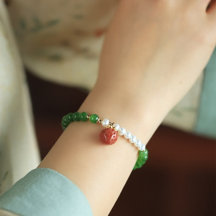 Delicate Artisan Pearl Bracelet