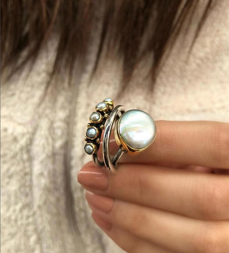 Vintage Handmade Pearl Ring