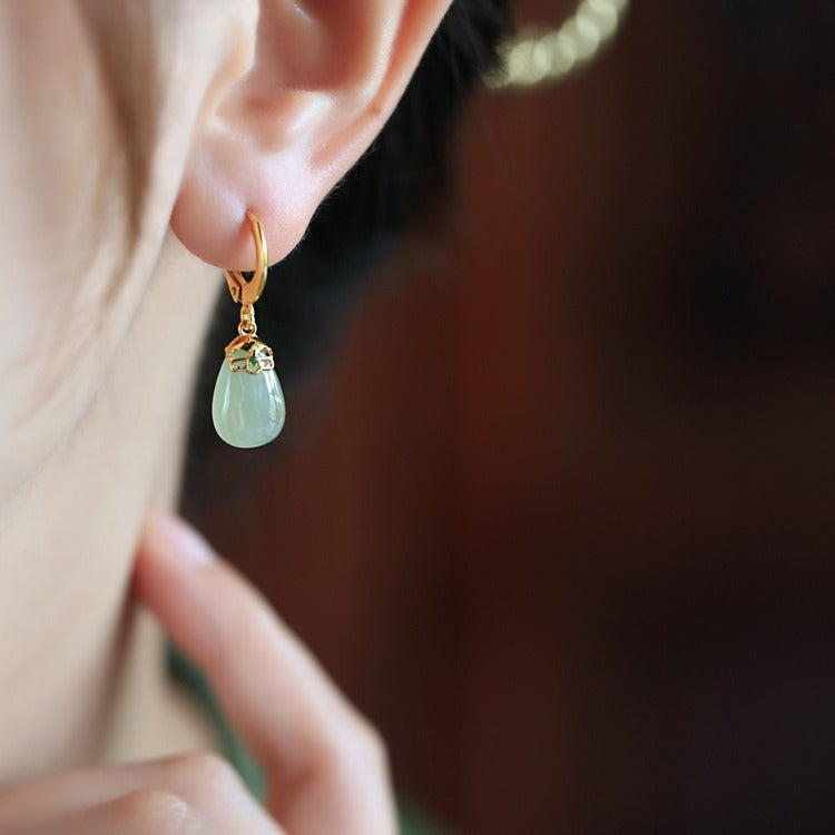 Delicate Artisan Gold Earring