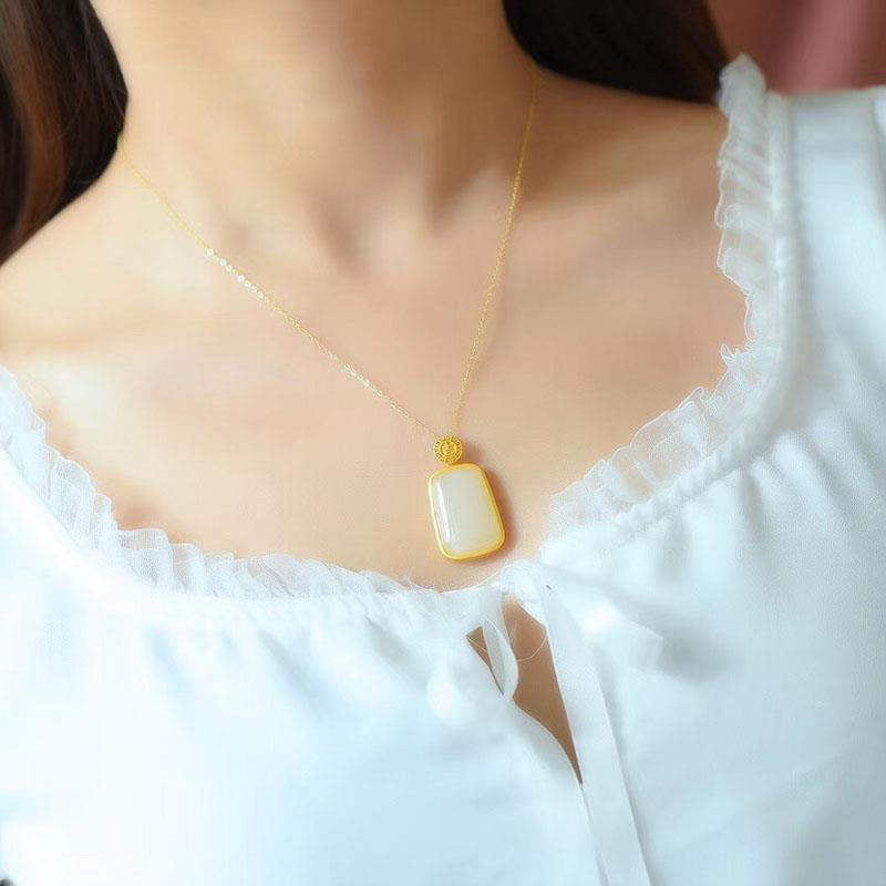Delicate Artisan Gold Pendant