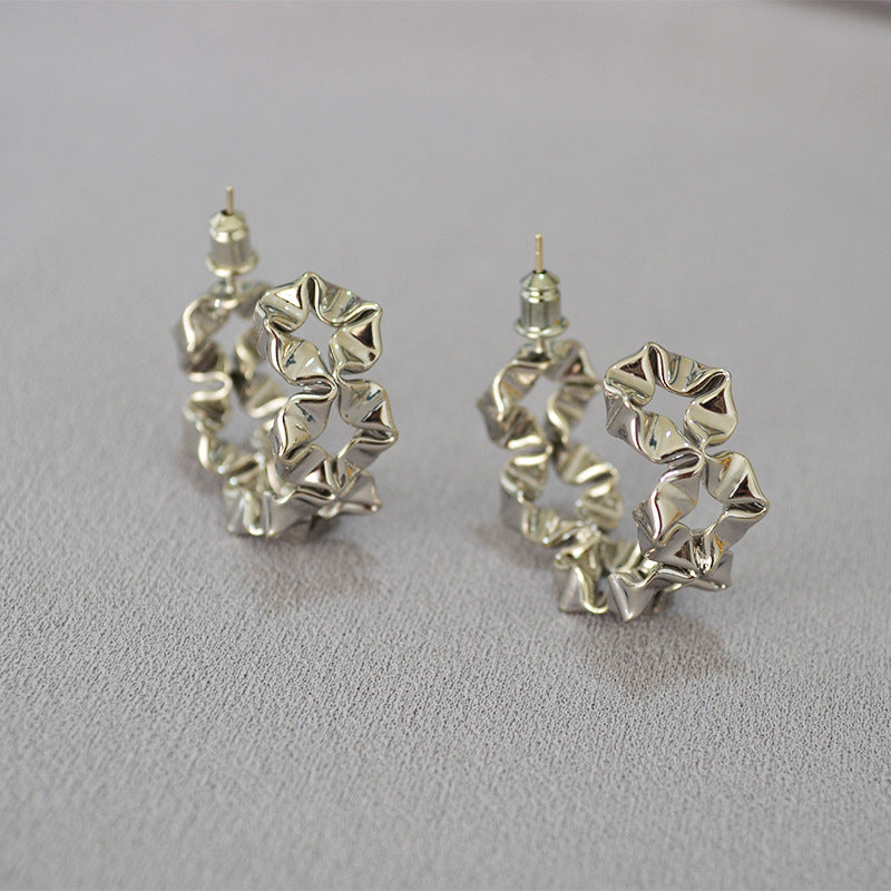 Classic Silver Earring with Timeless Appeal