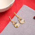 Vintage Handmade Gold Earring