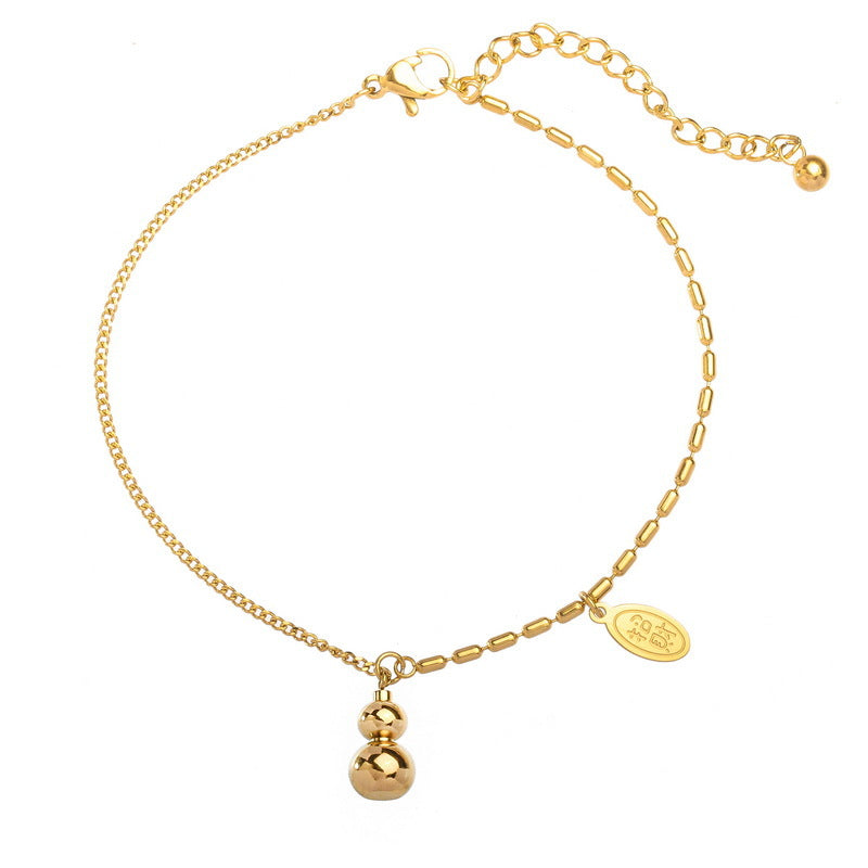 Delicate Artisan Gold Anklet