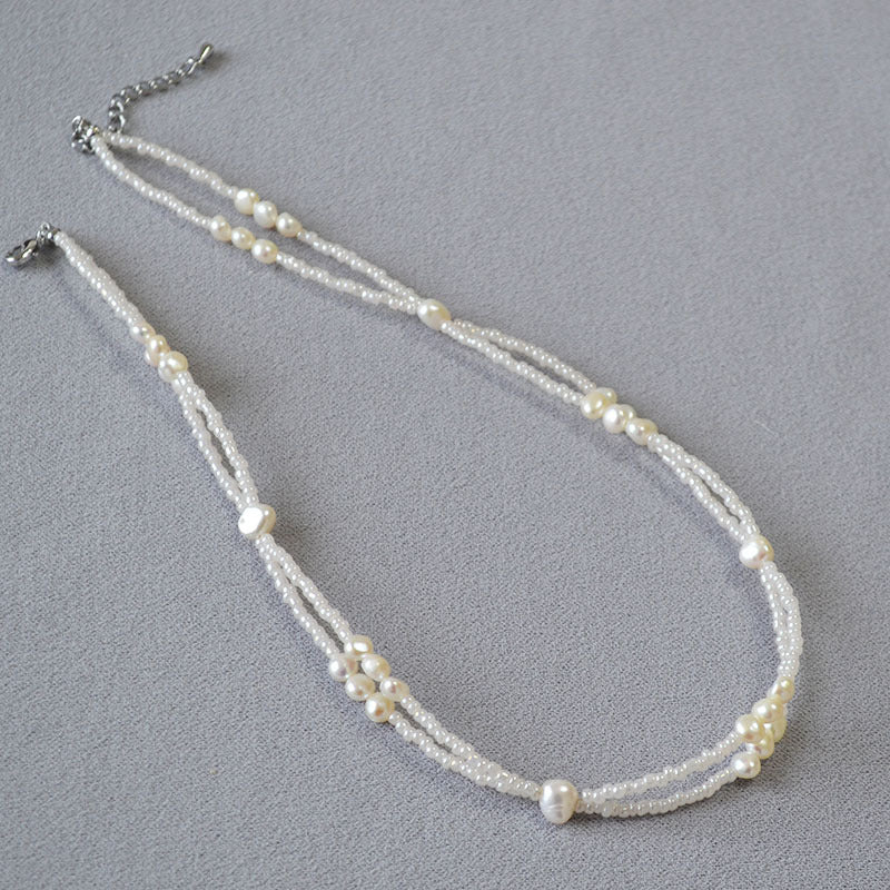 Delicate Artisan Pearl Necklace