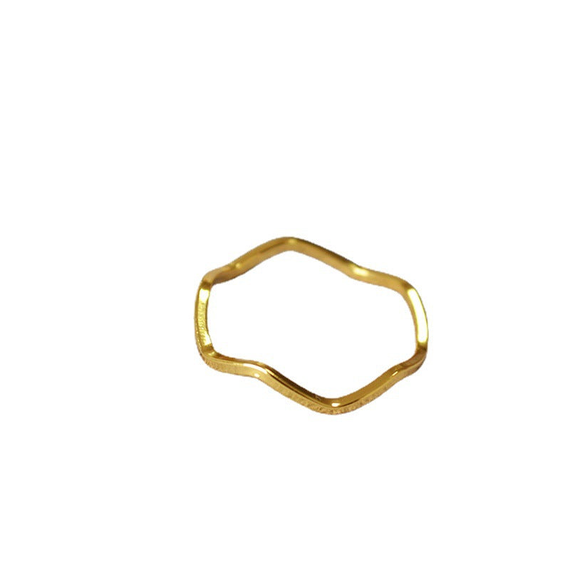 Delicate Artisan Gold Ring