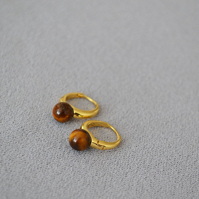 Delicate Artisan Gold Earring