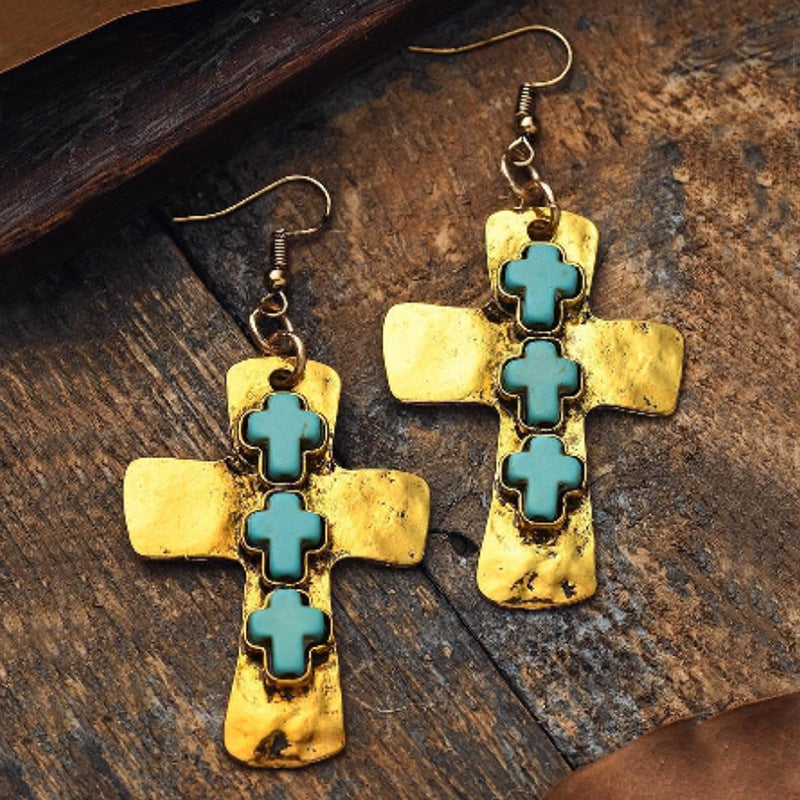 Delicate Artisan Gold Earring