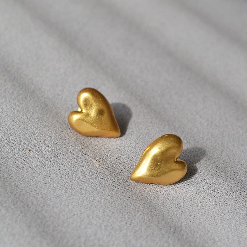 Vintage Handmade Gold Earring