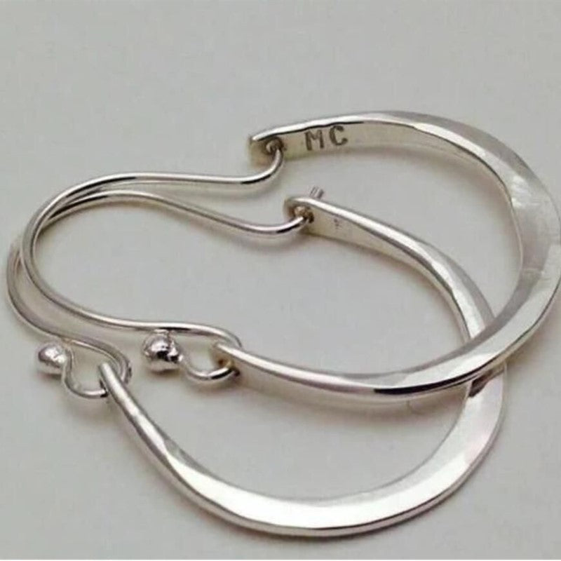 Vintage Handmade Silver Earring