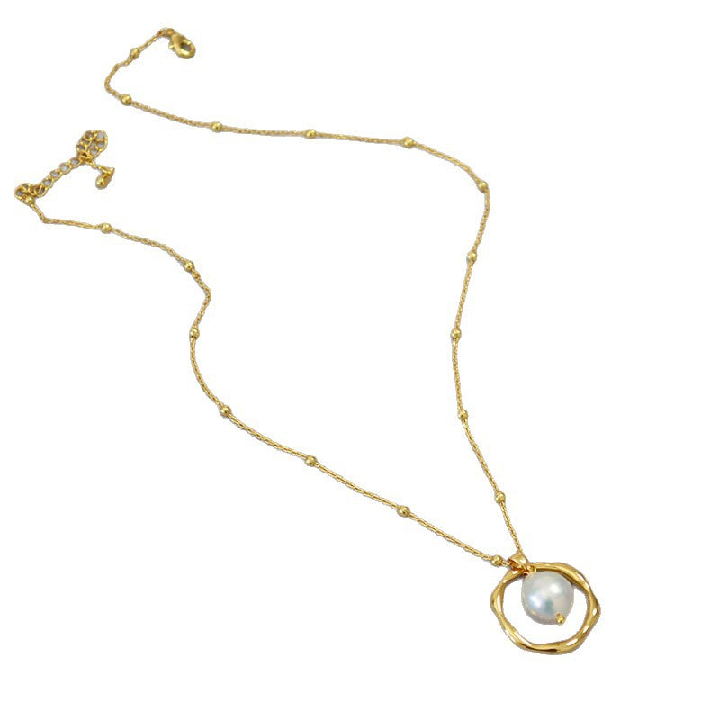 Delicate Artisan Pearl Necklace