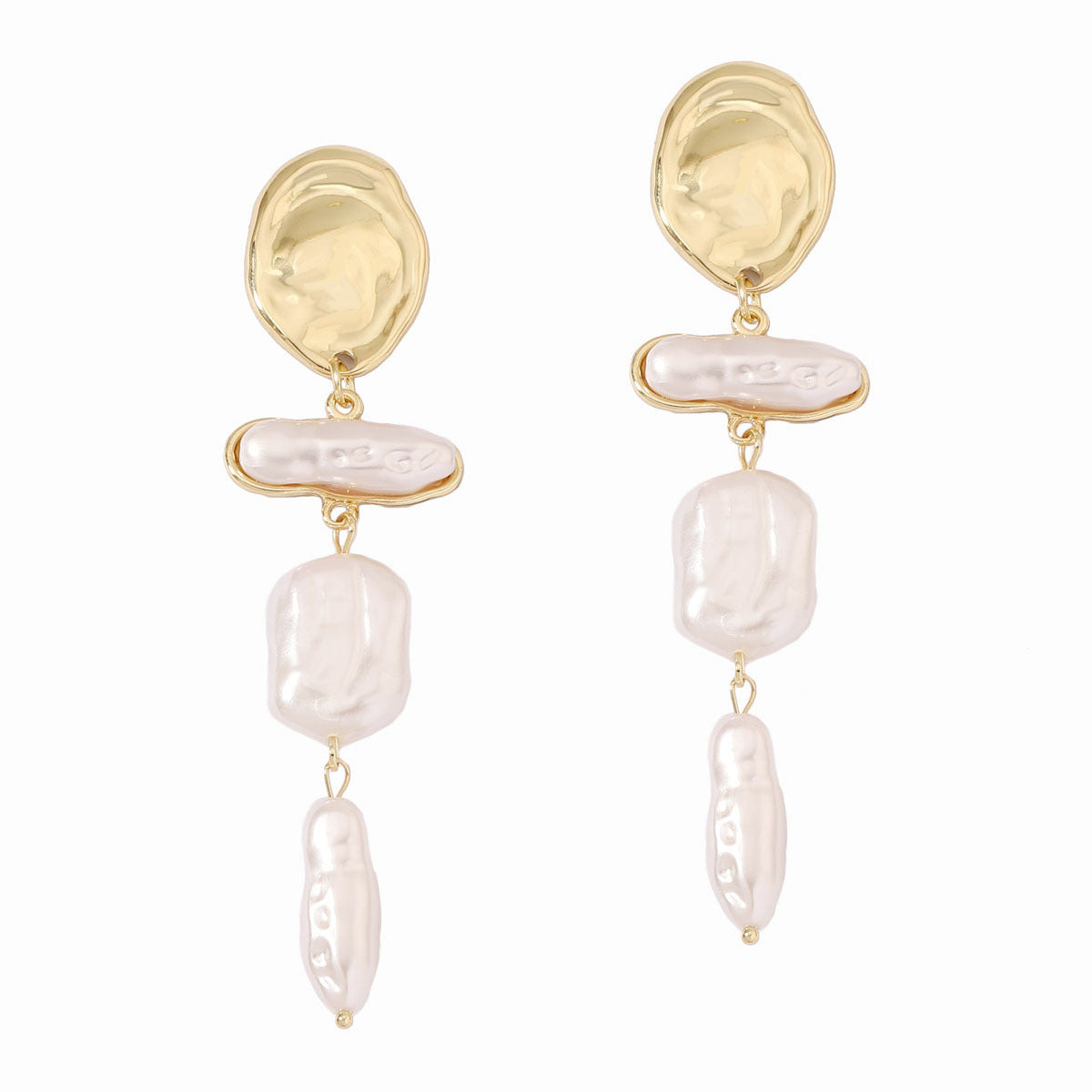 Delicate Artisan Pearl Earring