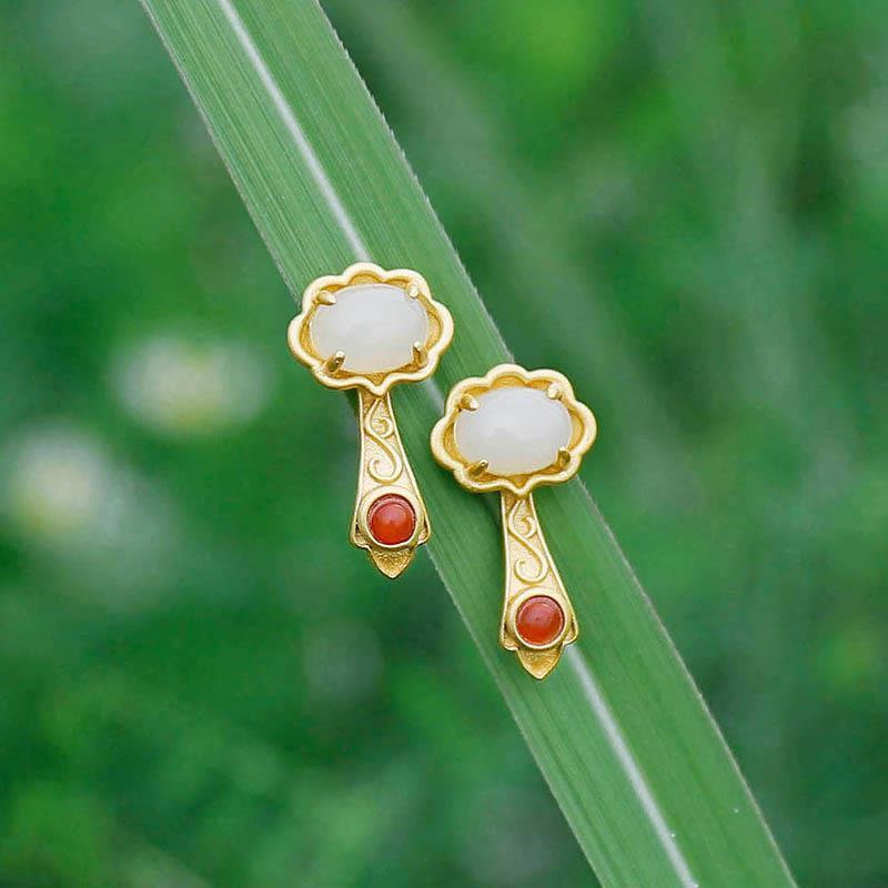 Vintage Handmade Gold Earring