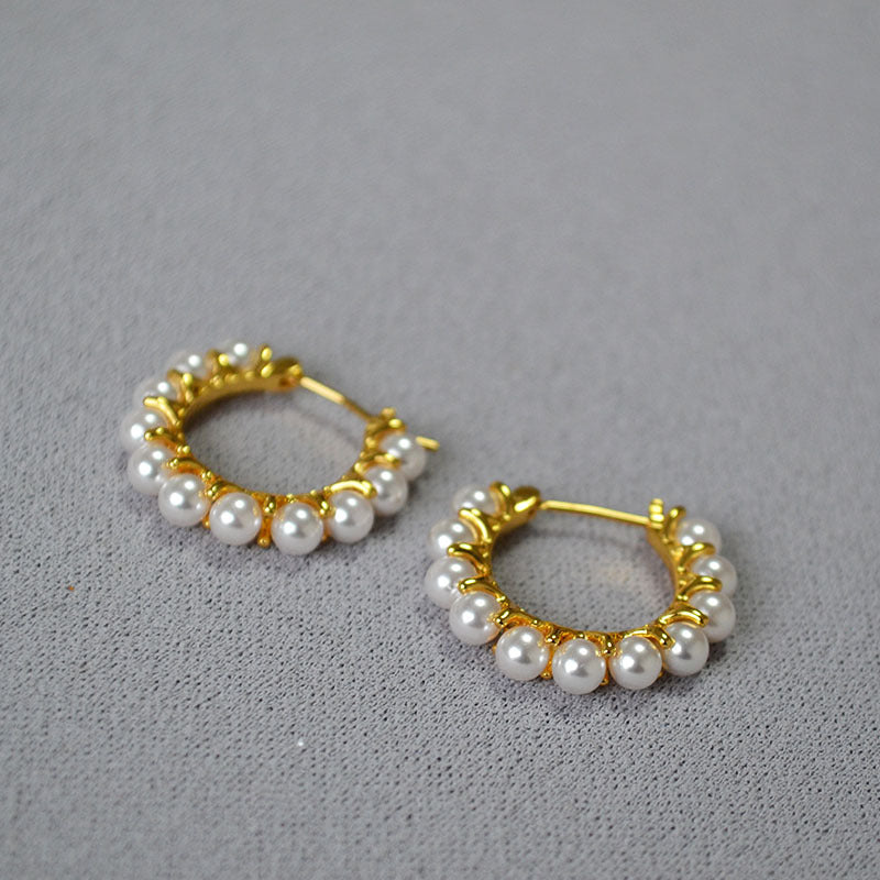Delicate Artisan Gold Earring