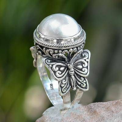 Vintage Handmade Pearl Ring