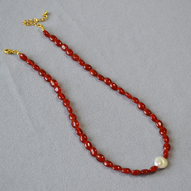 Delicate Artisan Pearl Necklace