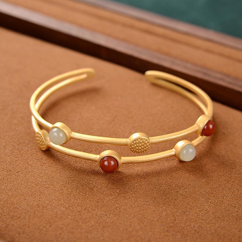 Delicate Artisan Gold Bracelet