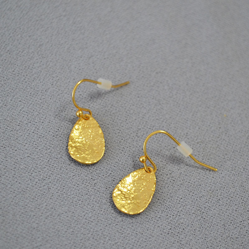 Delicate Artisan Gold Earring