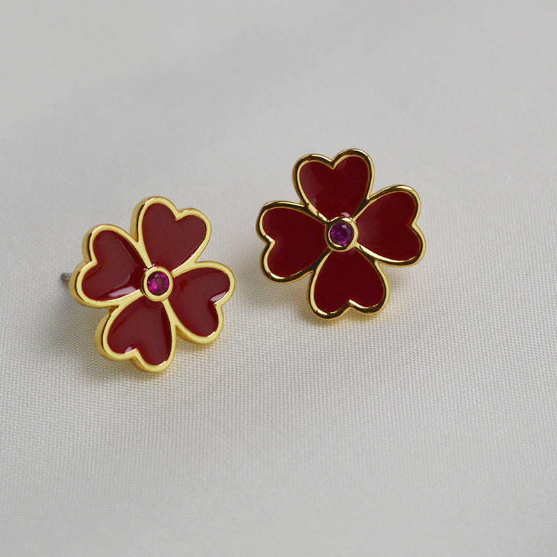 Vintage Handmade Gold Earring