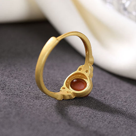Delicate Artisan Gold Ring