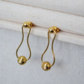 Delicate Artisan Gold Earring