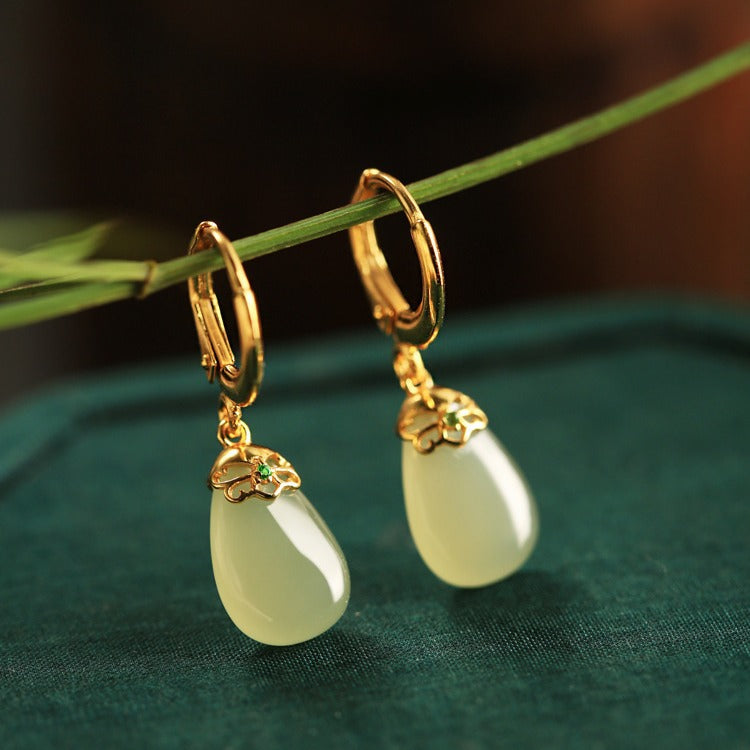 Delicate Artisan Gold Earring