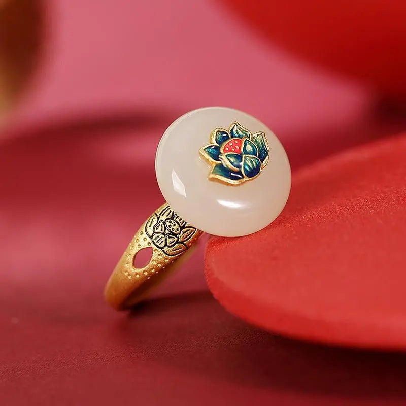 Delicate Artisan Gold Ring