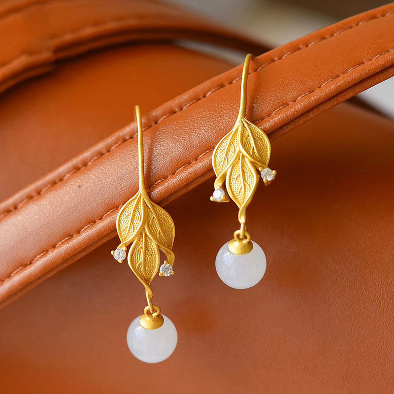 Vintage Handmade Gold Earring