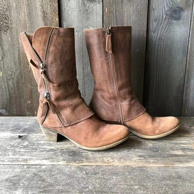 Chic Orthopedic Boots with Unique Design