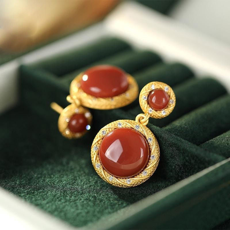 Vintage Handmade Gold Earring