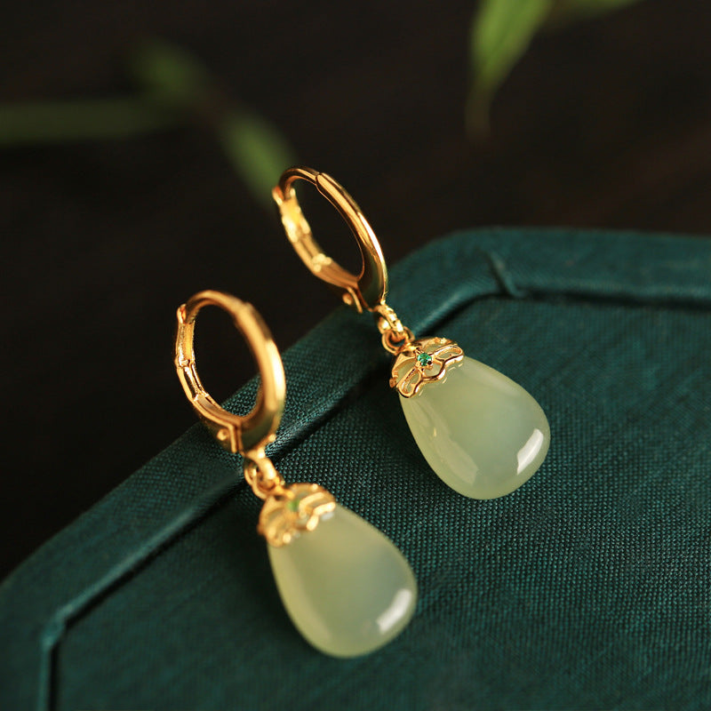 Delicate Artisan Gold Earring