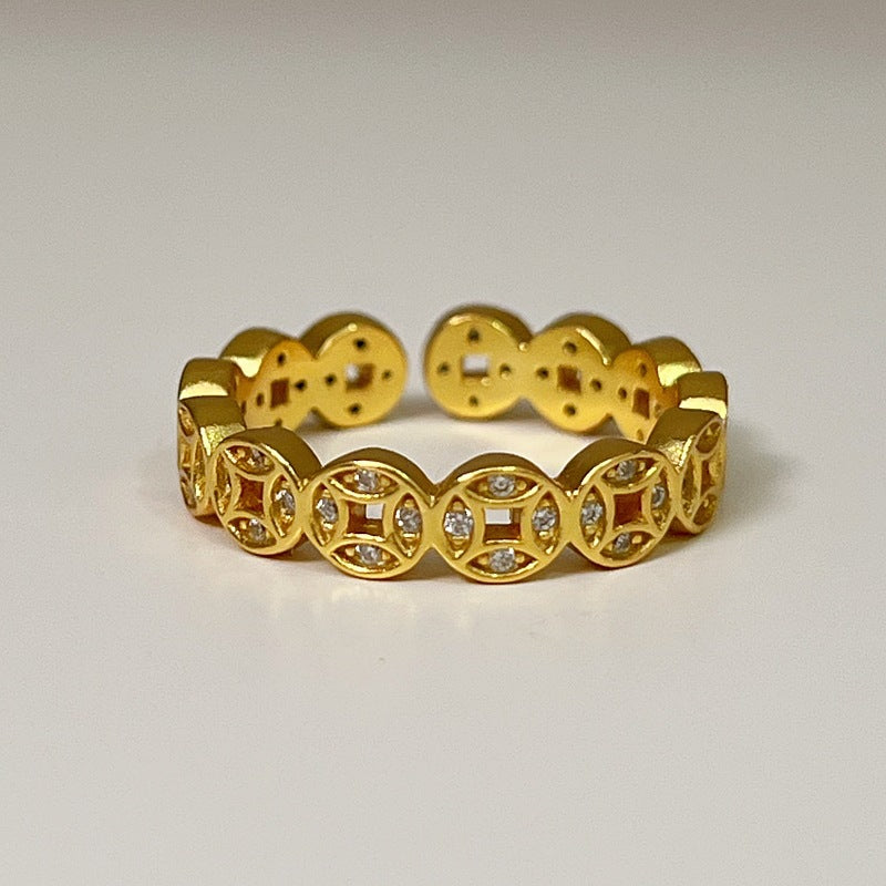 Delicate Artisan Gold Ring