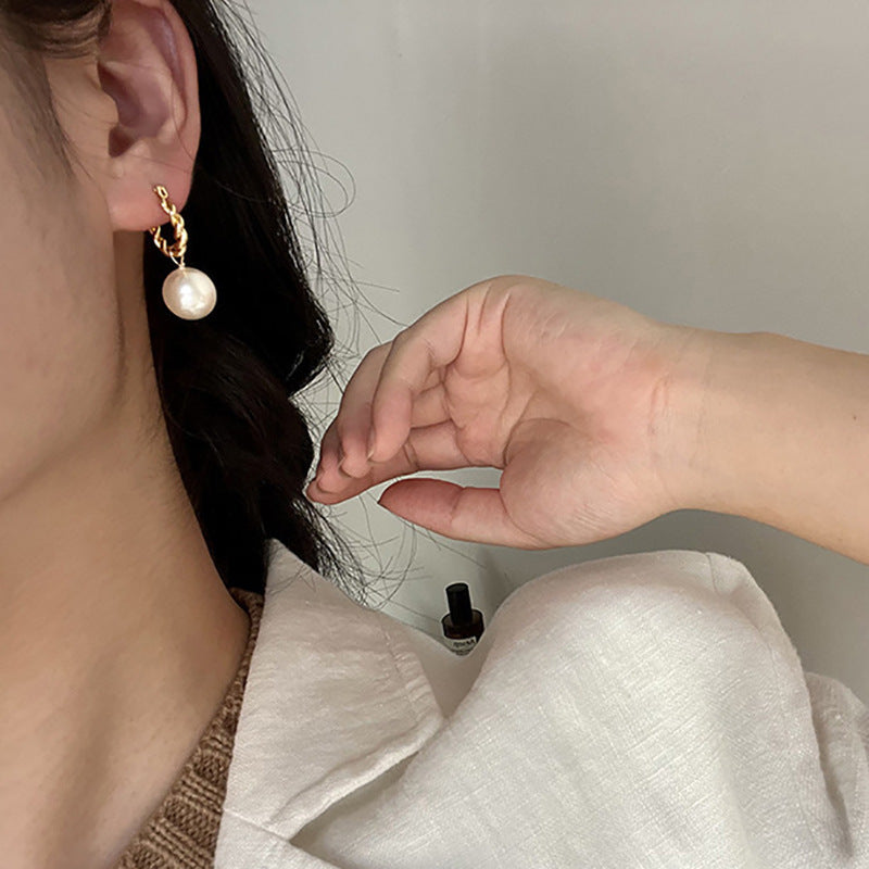 Delicate Artisan Pearl Earring