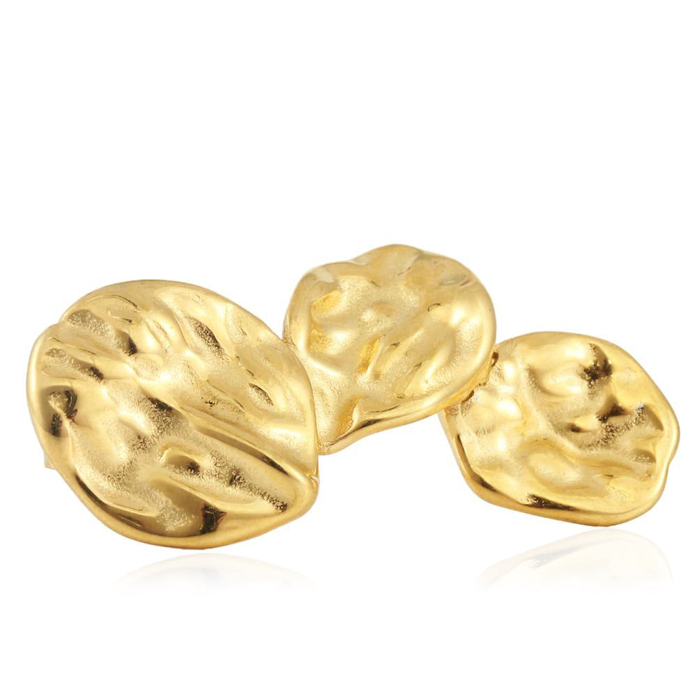 Delicate Artisan Gold Earring