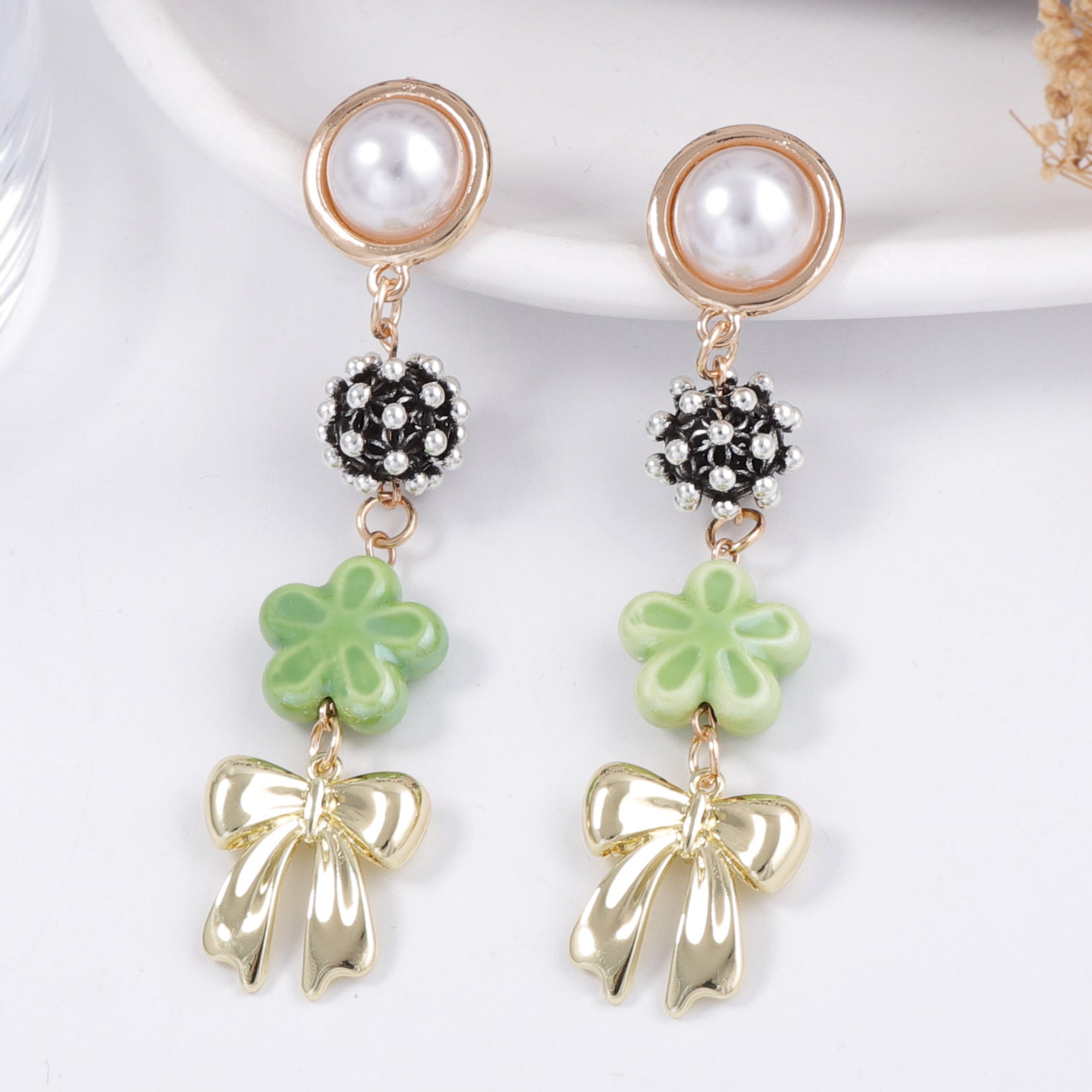 Delicate Artisan Pearl Earring