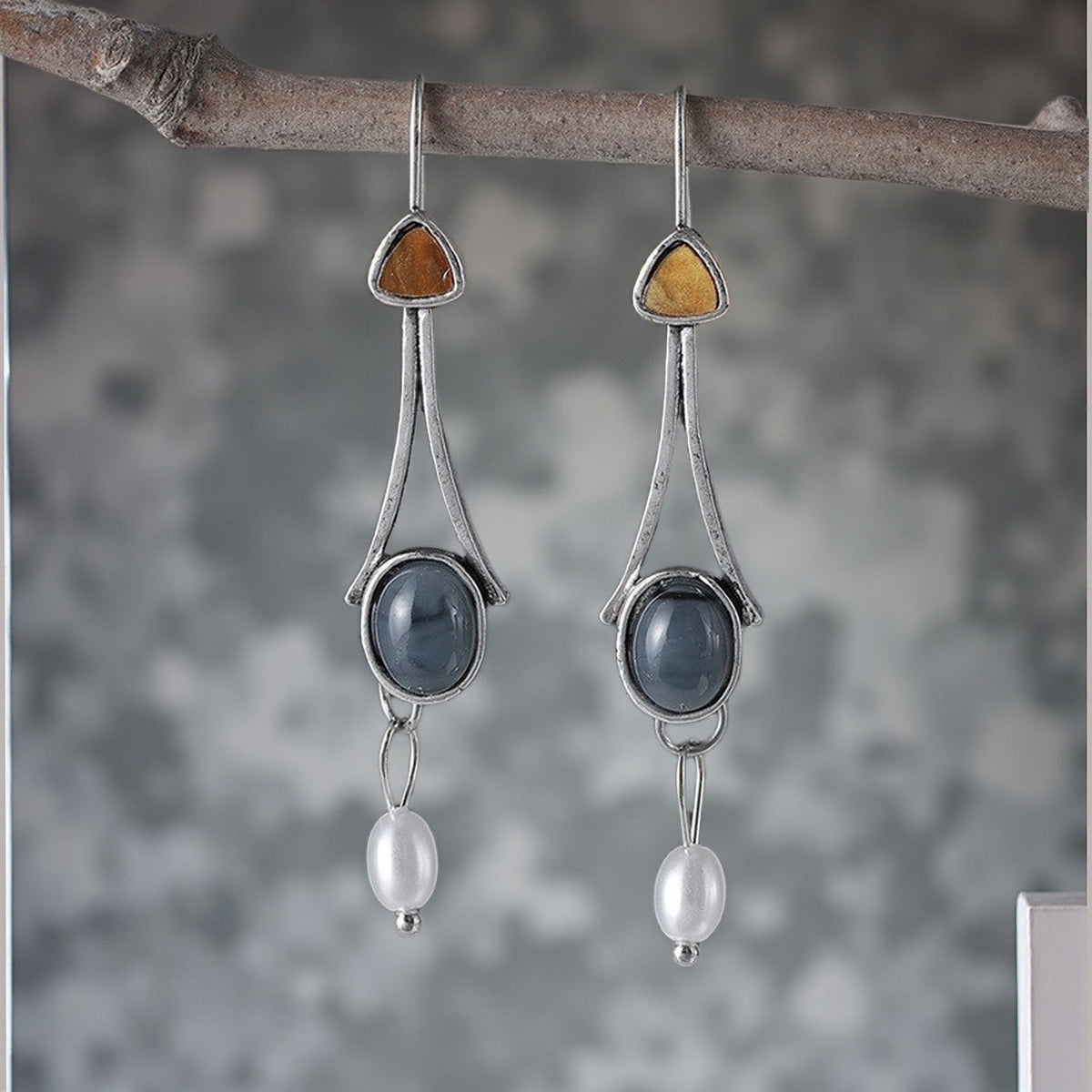 Delicate Artisan Pearl Earring