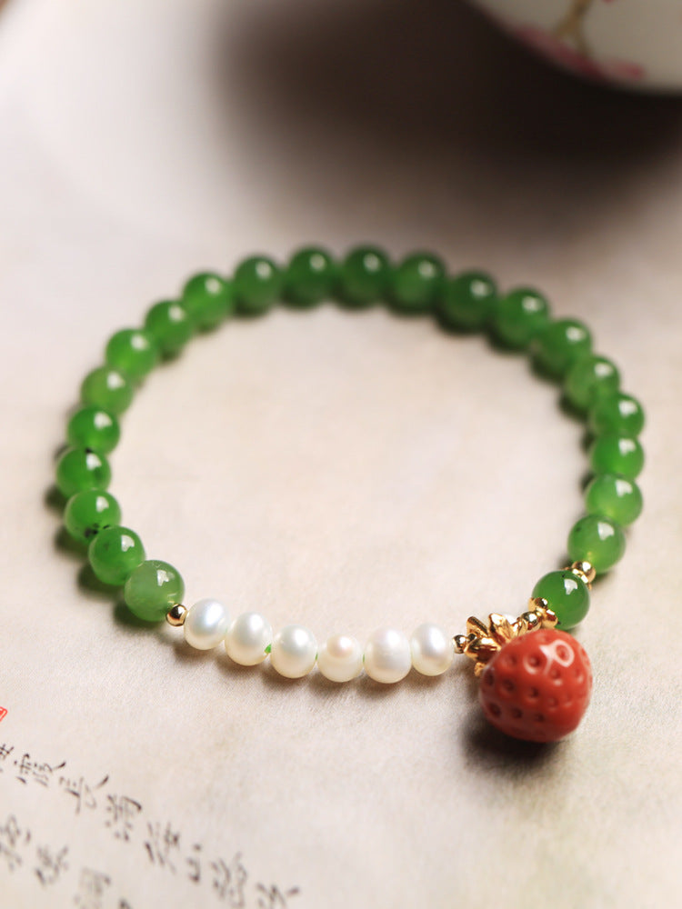 Delicate Artisan Pearl Bracelet