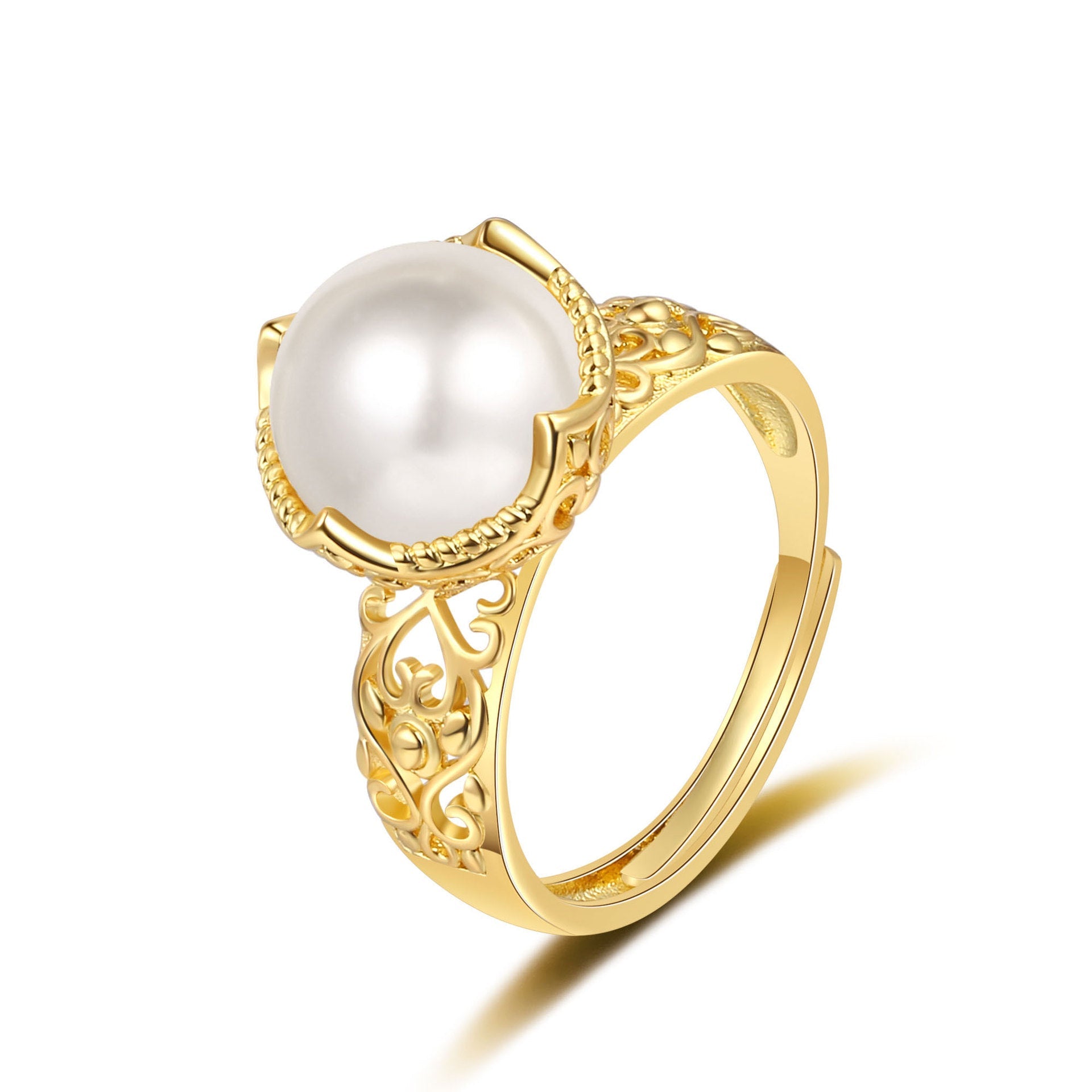 Romantic Pearl Ring for Special Moments