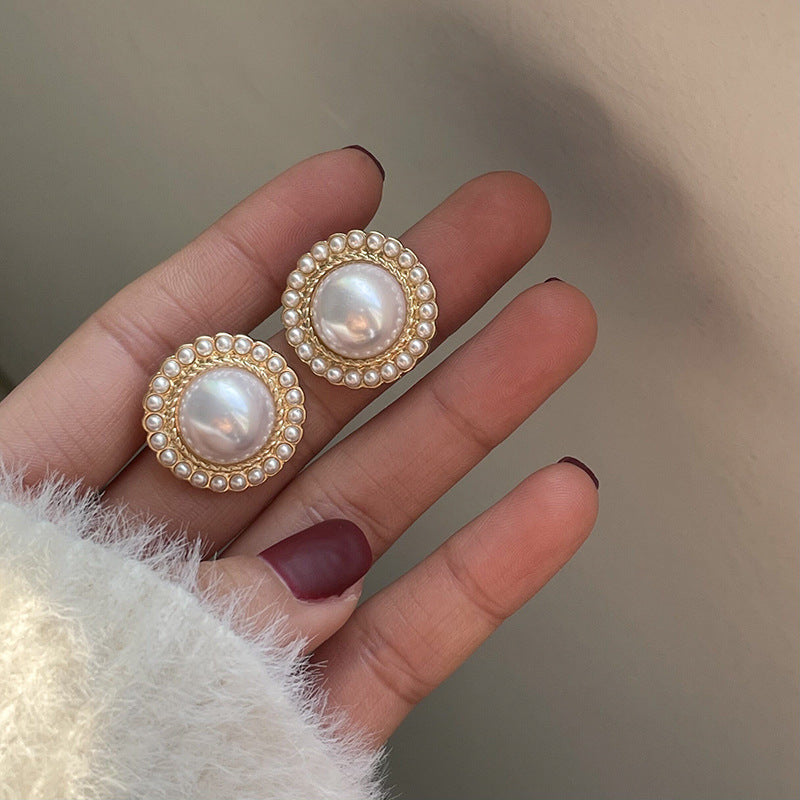 Delicate Artisan Pearl Earring