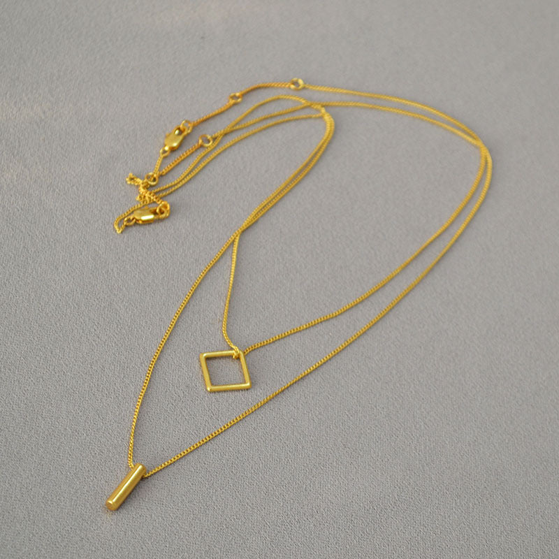 Vintage Handmade Gold Necklace