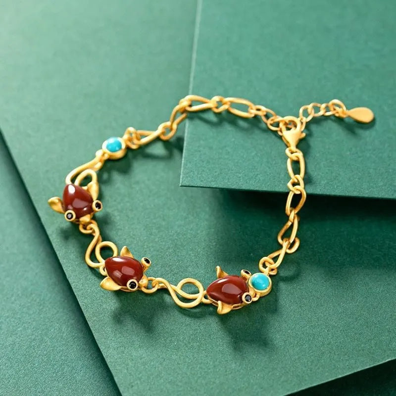 Delicate Artisan Gold Bracelet