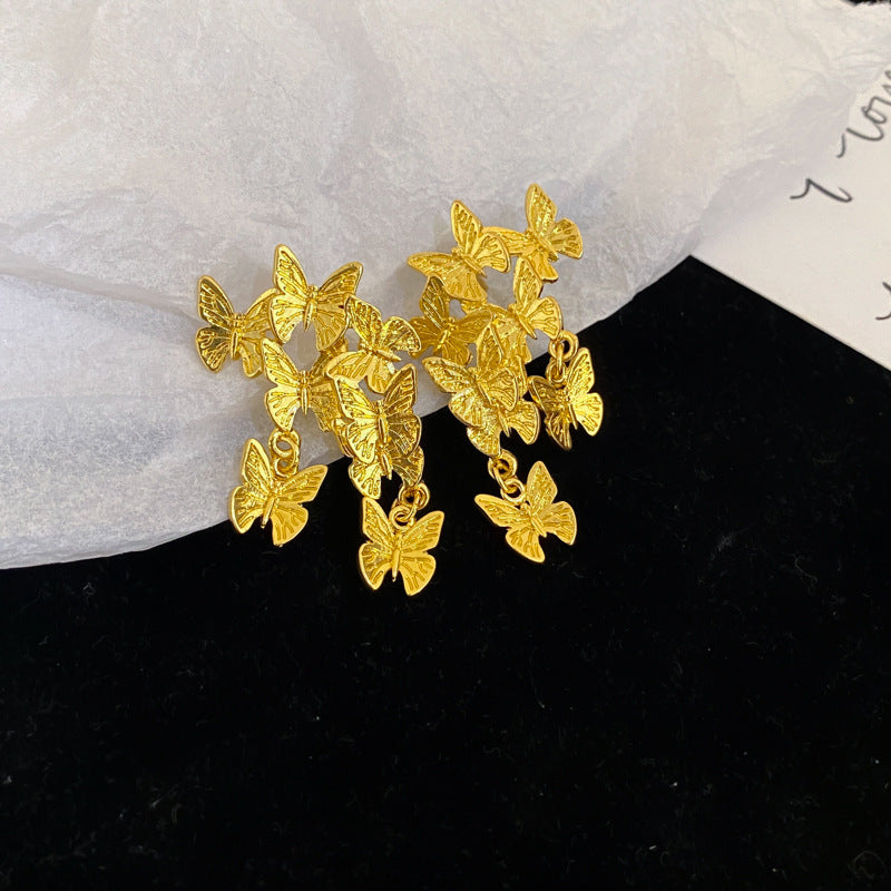Delicate Artisan Gold Earring