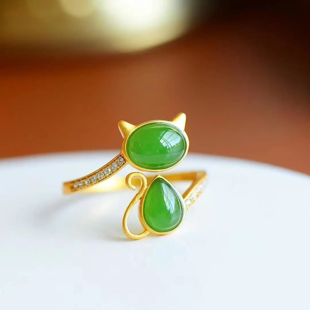 Delicate Artisan Gold Ring