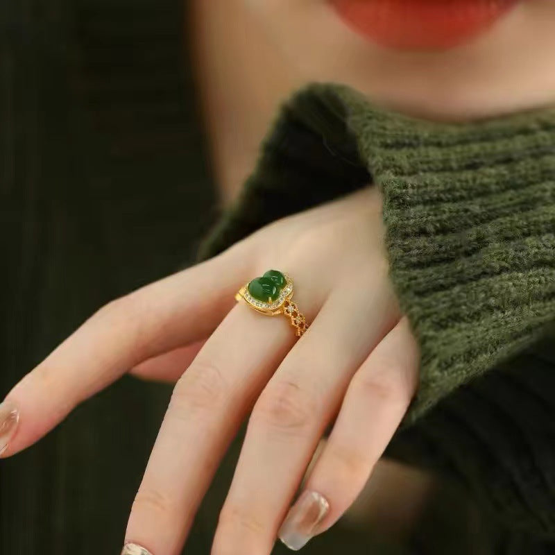 Delicate Artisan Gold Ring