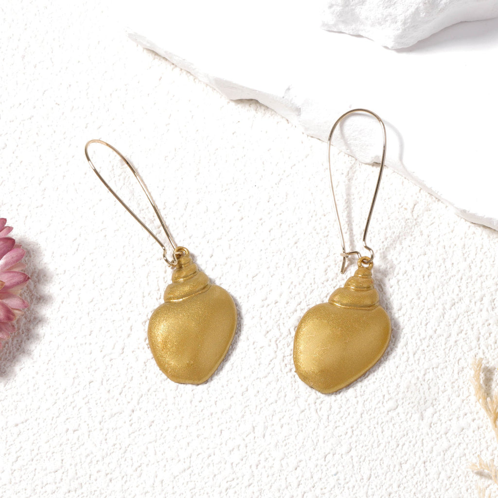 Delicate Artisan Gold Earring