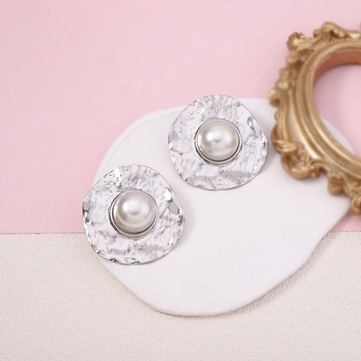 Delicate Artisan Pearl Earring