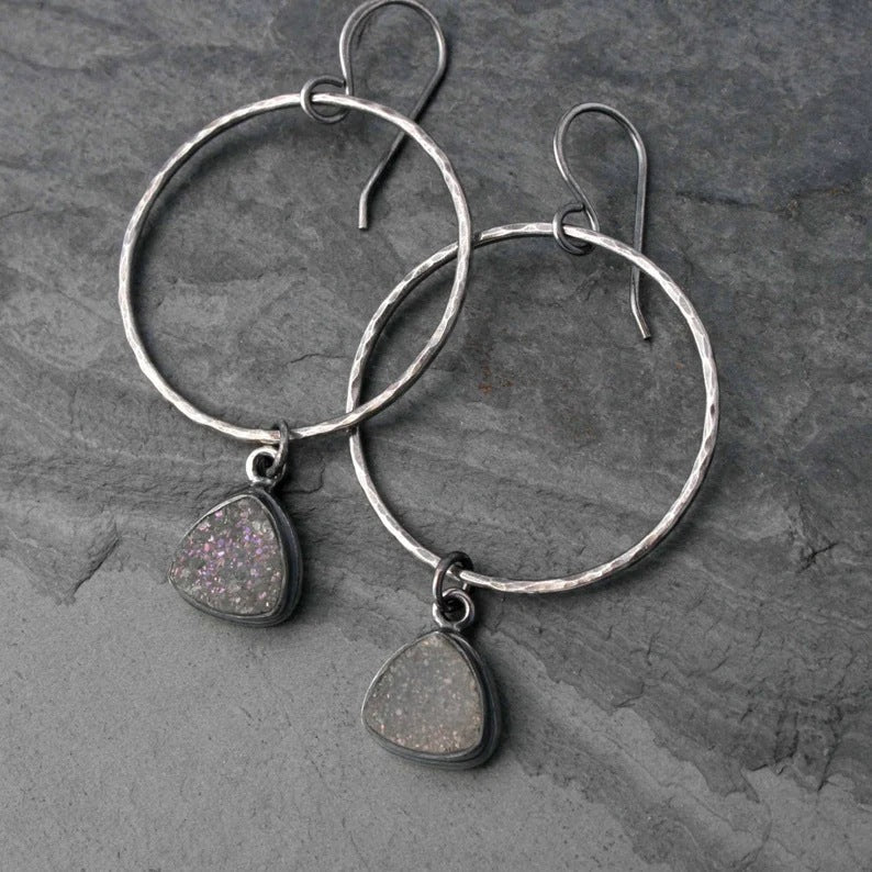 Delicate Artisan Silver Earring