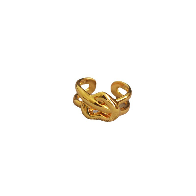 Delicate Artisan Gold Ring