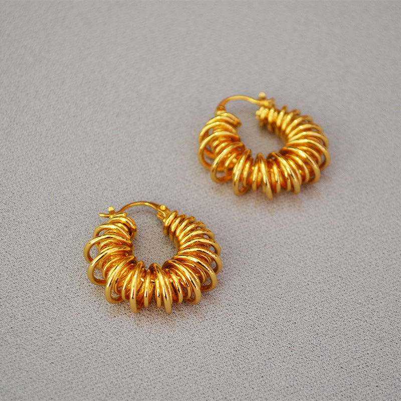 Beautiful Gold Earring with Unique Style