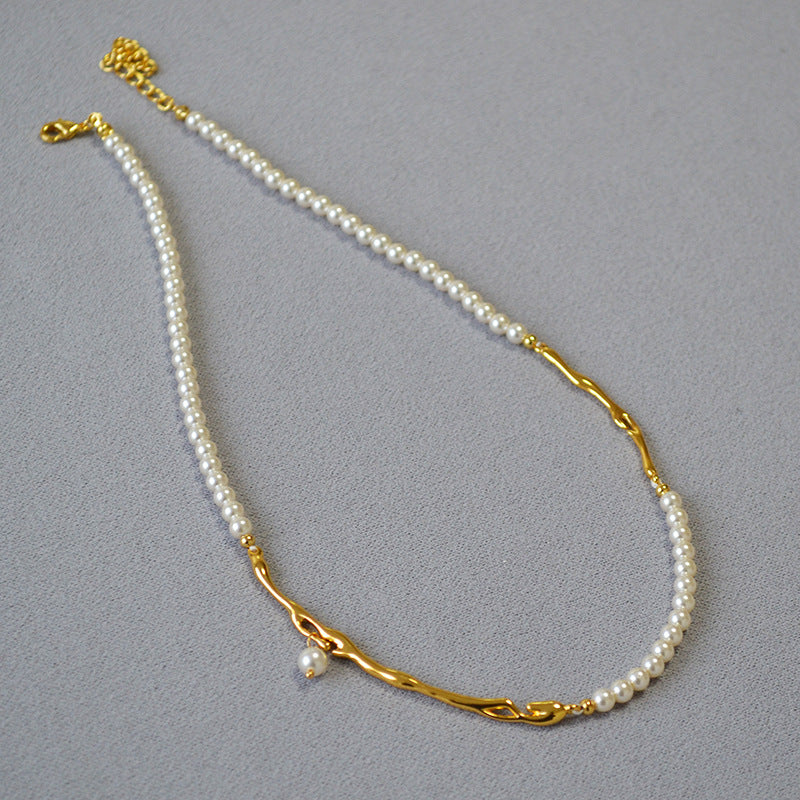 Vintage Handmade Gold Necklace